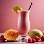smoothie-melon-frambuesas, fresas smoothie-melon-frambuesas, fresas